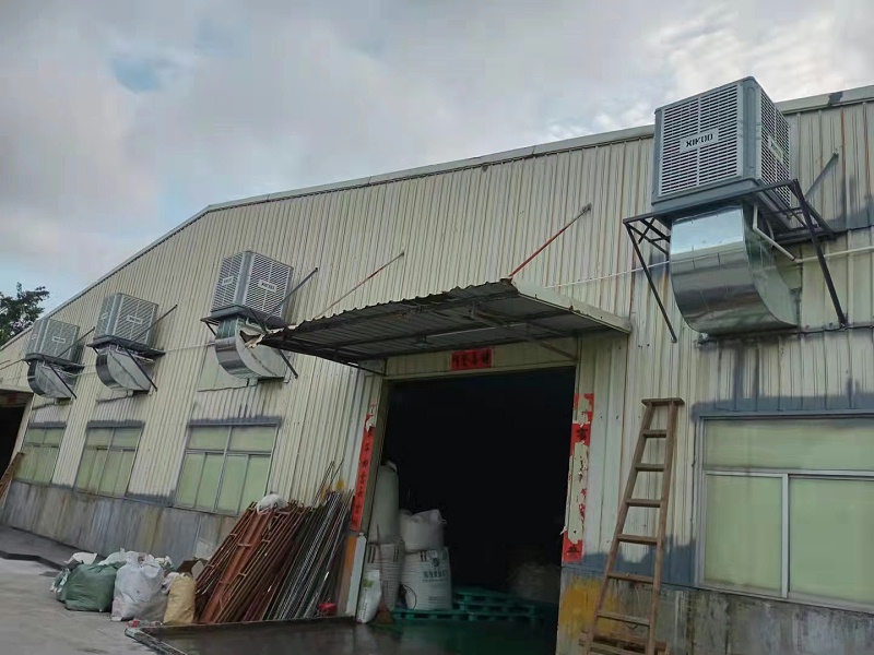 星科環(huán)?？照{-加高機應用鋼結構廠房車間降溫通風